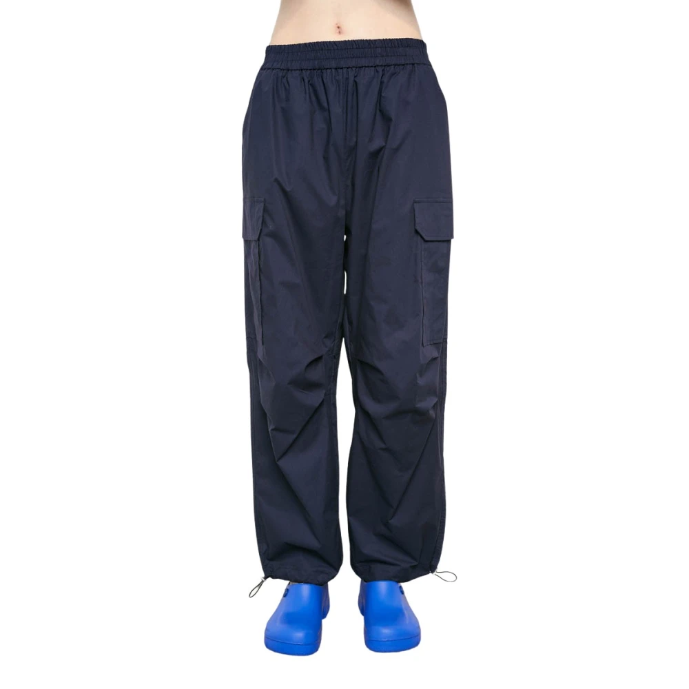 MeiMeiJ Cargo broek met wijde pasvorm Blue Dames