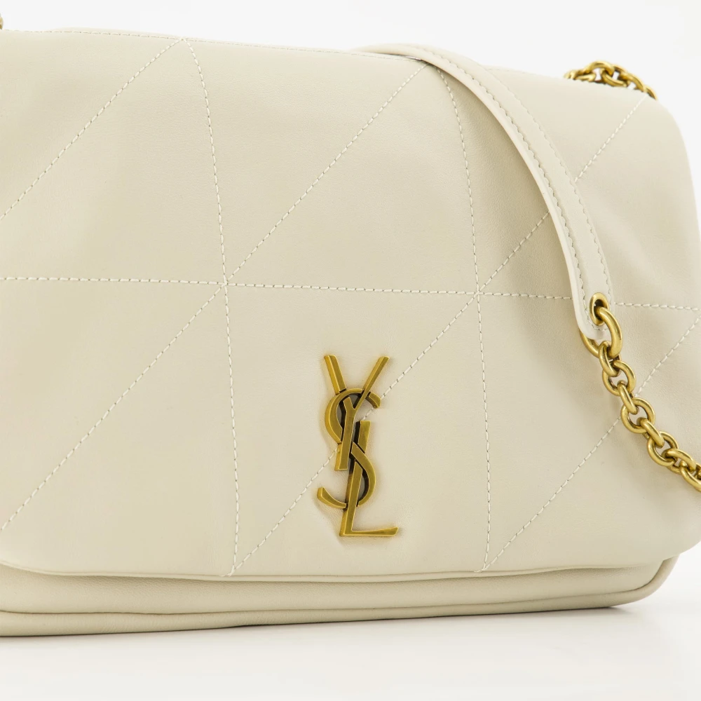 Saint Laurent Jamie 4.0 Kleine Witte Leren Tas White Dames