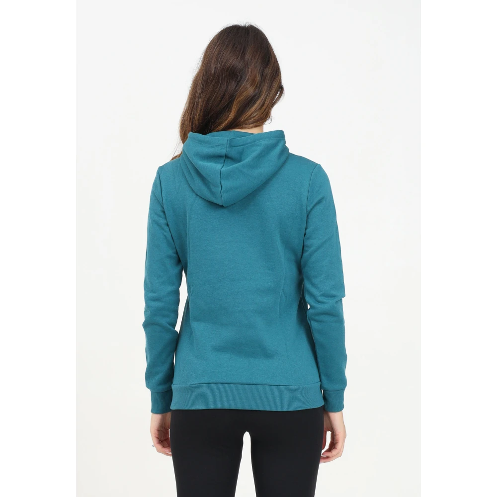 Puma Essentials Logo Hoodie Groen Vrouwen Blue Dames