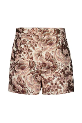 Blommig Rose Lurex Shorts