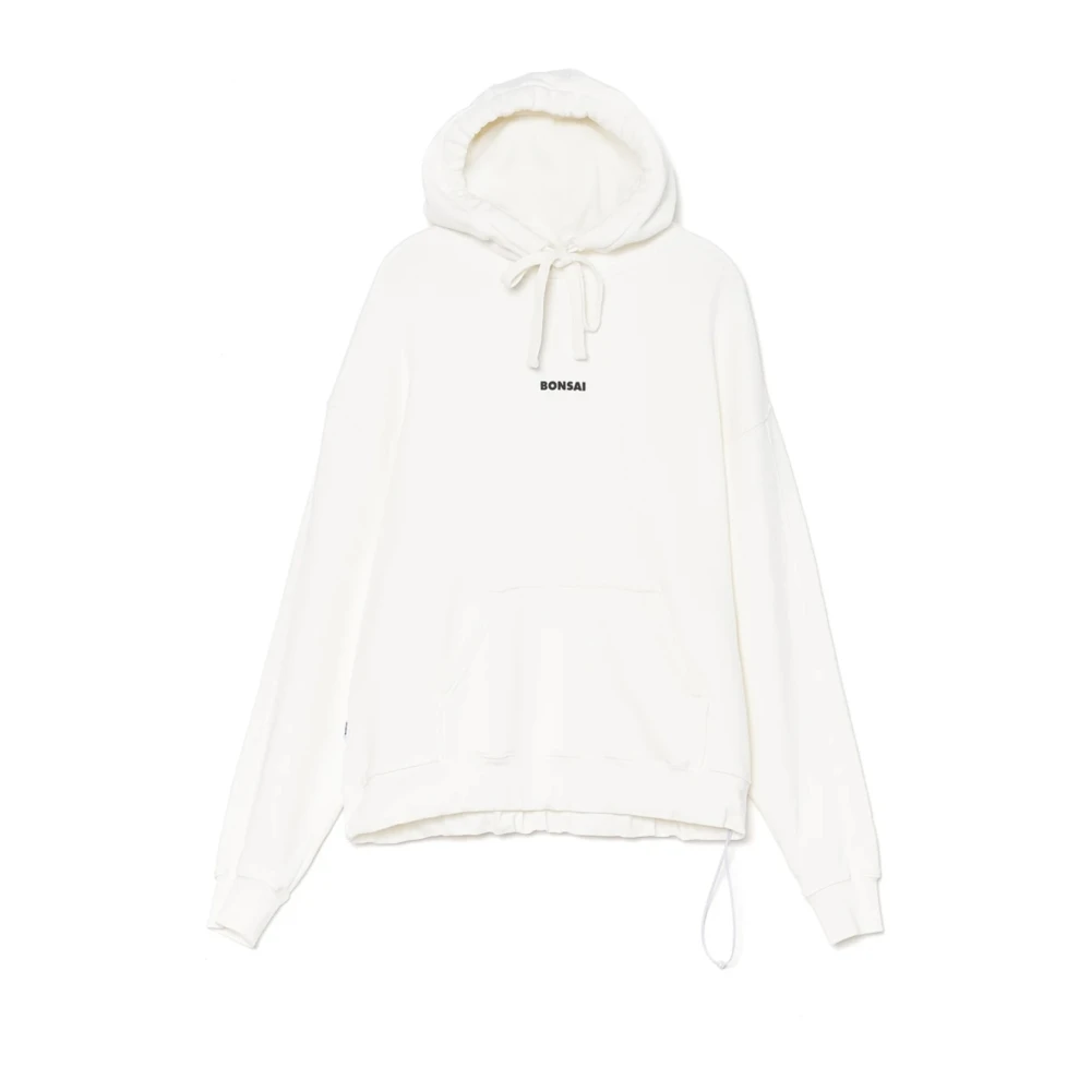 Bonsai Klassieke hoodie met logo wit White Heren