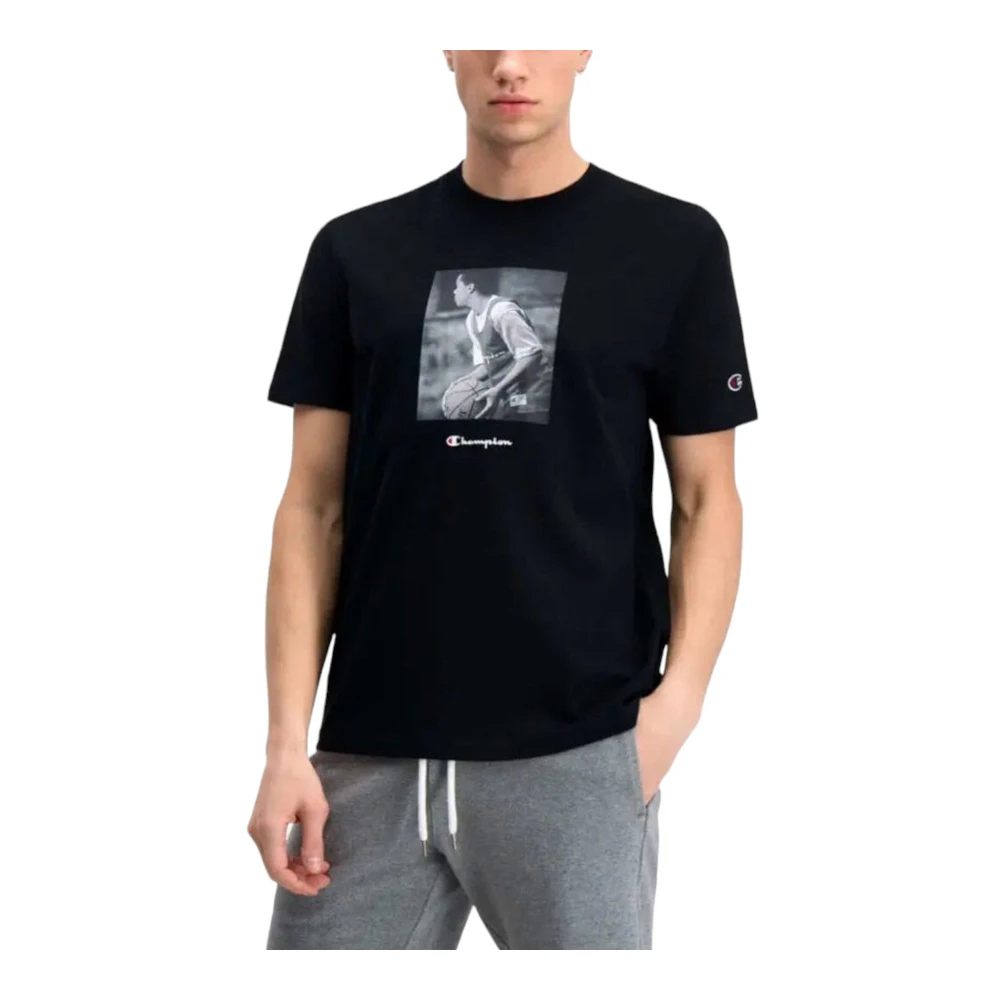 Champion Korte Mouw T-shirt Black Heren
