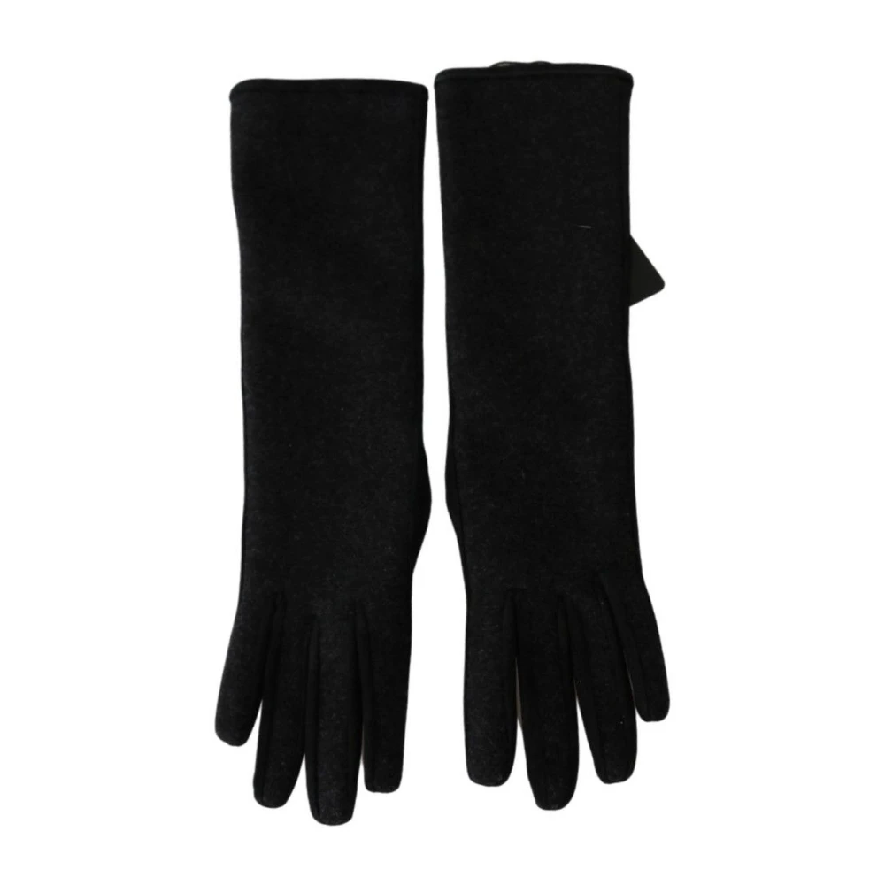 Dolce & Gabbana , Gloves, Female, Black, One Size, Mid Arm Length Mittens - Image 3