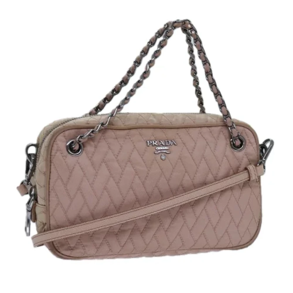 Prada Vintage Pre-owned Nylon prada-bags Pink Dames