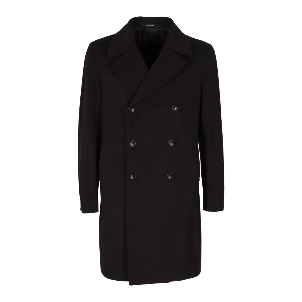 Tagliatore Double-Breasted Coats Brown Heren