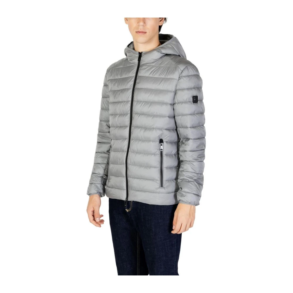 Gianni Lupo Polyamide Herfst Winter Jas Collectie Gray Heren