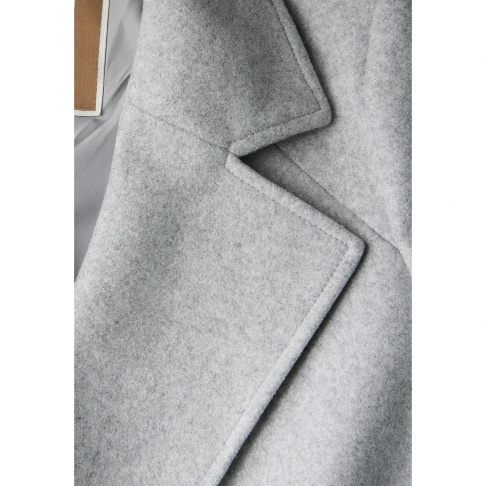Street One Wollen jas met riem Gray Dames