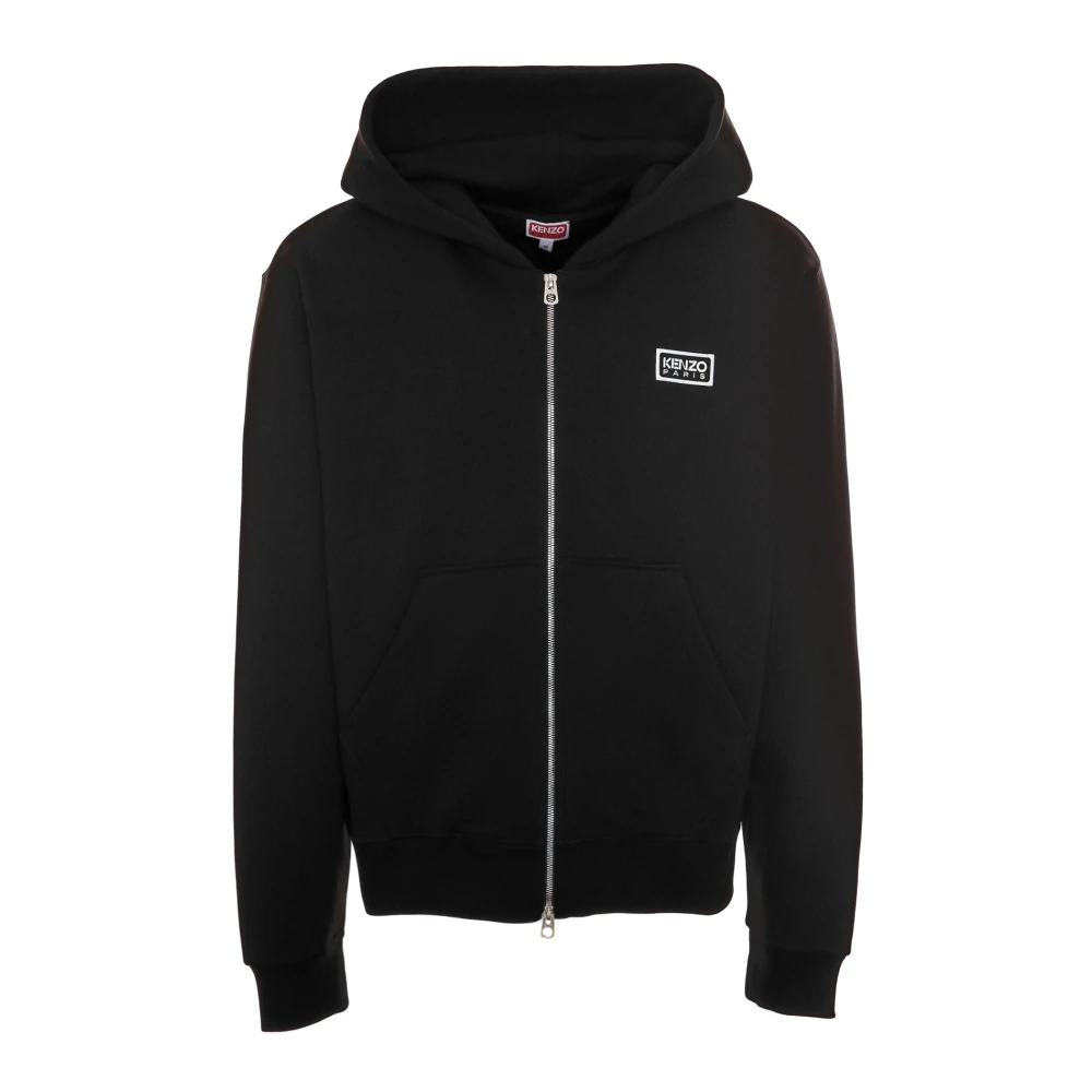 Kenzo Bicolor Hoodie Streetwear Stijl Black Heren