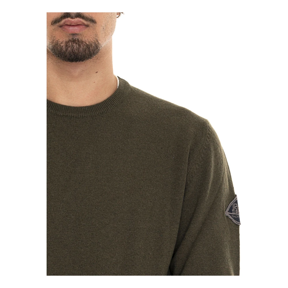 Roy Roger's Ribgebreide Trui met Armband Green Heren