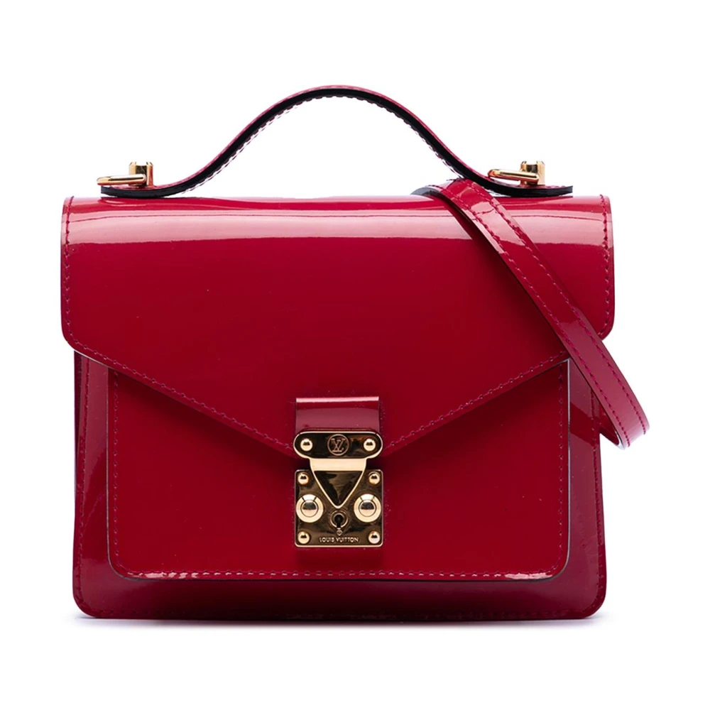 Louis Vuitton Vintage Women's Red Pre-Owned Structu Top Handle Bag