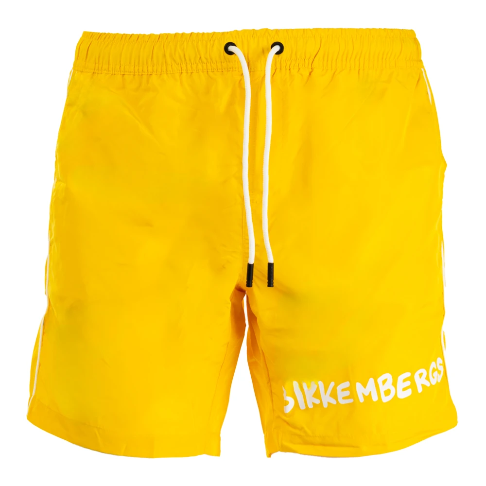 Bikkembergs Zomer Trendy Strand Boxershorts Yellow Heren