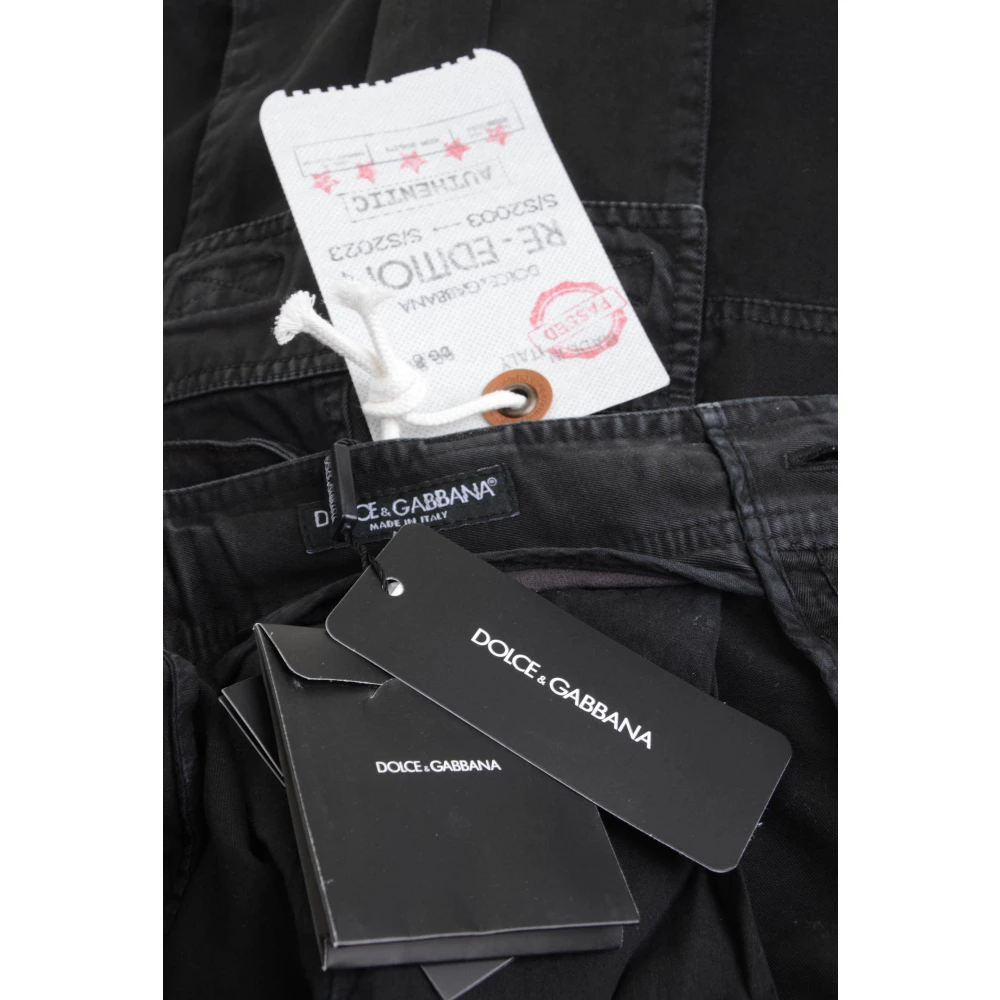Dolce & Gabbana Cargo Bermuda Shorts Re-Edition Black Heren