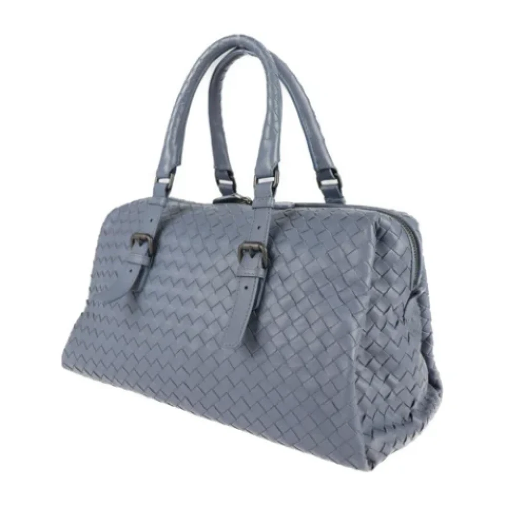 Bottega Veneta Vintage Pre-owned Leather handbags Blue Dames