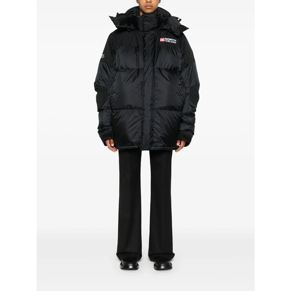 66 North Luxe Donsjack met Gore-Tex Black Heren