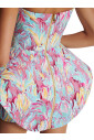 peplum-bustier-dress-with-feather-print