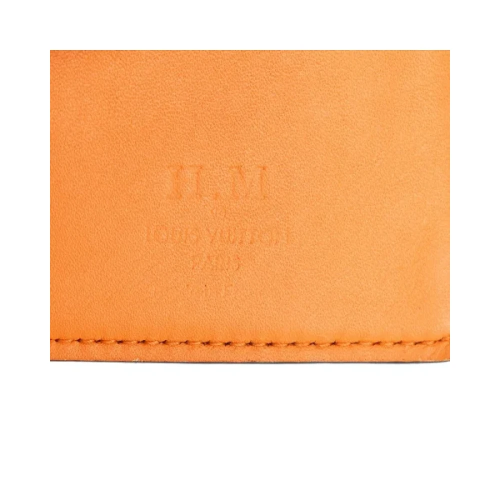 Louis Vuitton Vintage Pre-owned Cotton wallets Orange Dames