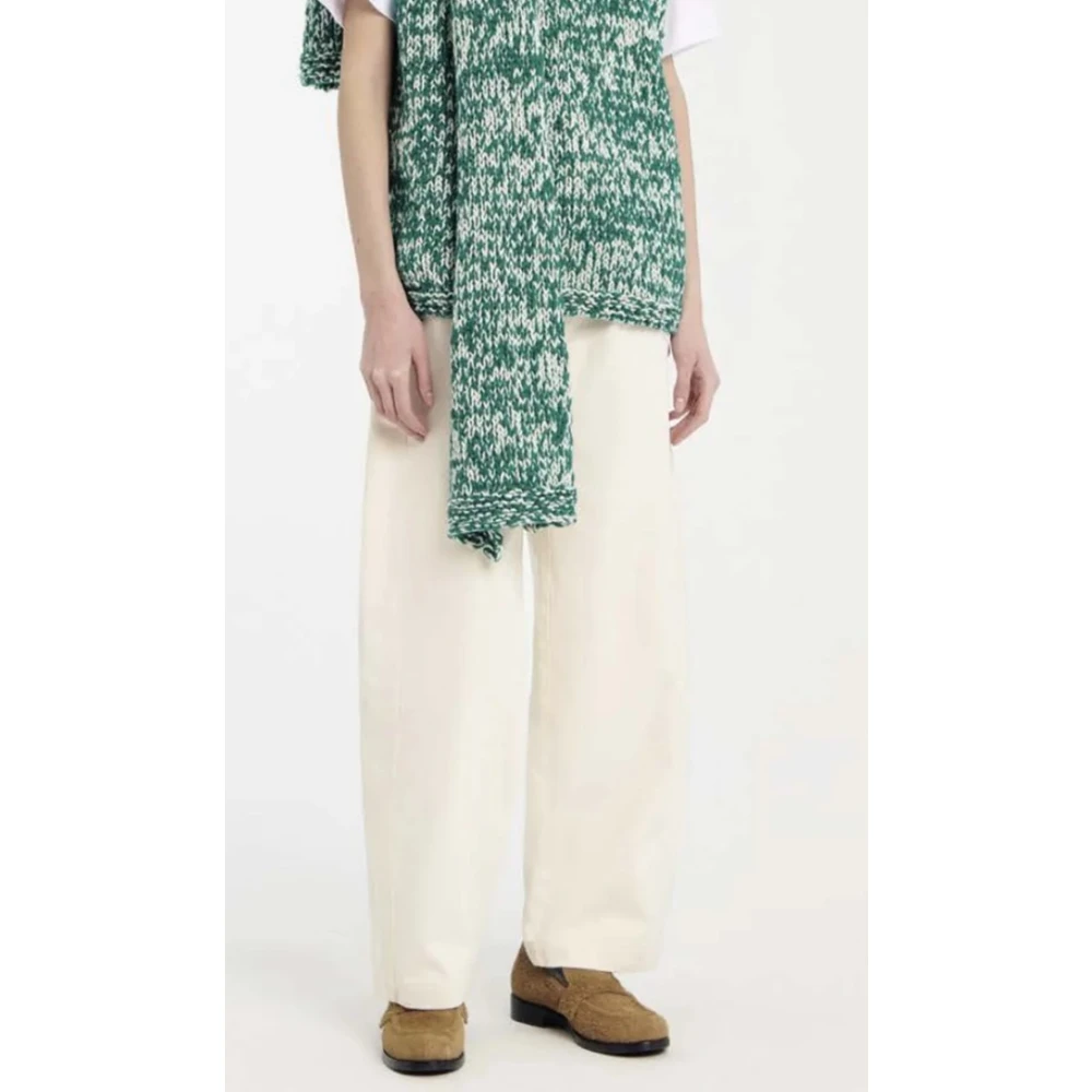 Tela Beluga Katoenen Broek White Dames