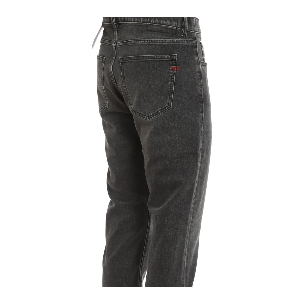 Diesel Katoenen Jeans met 5-pocket detail Gray Heren