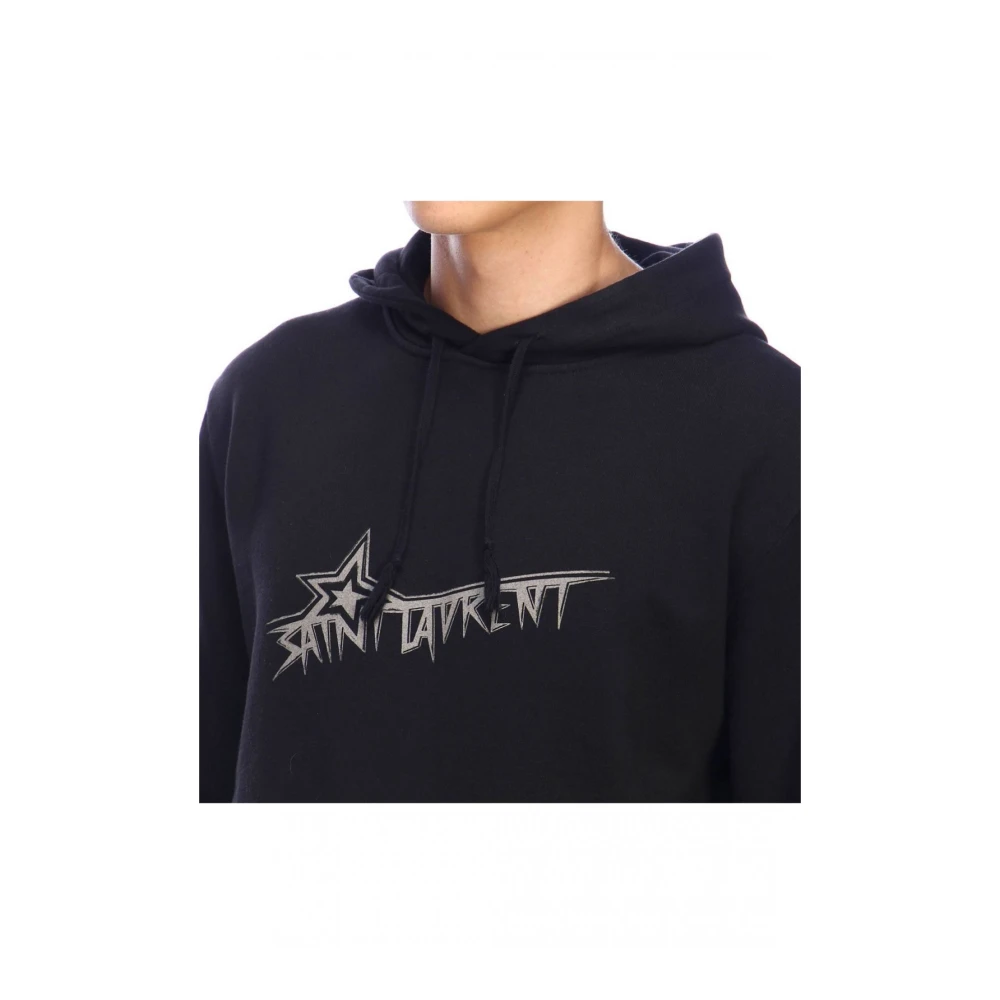 Saint Laurent Hoodie met capuchon Black Heren