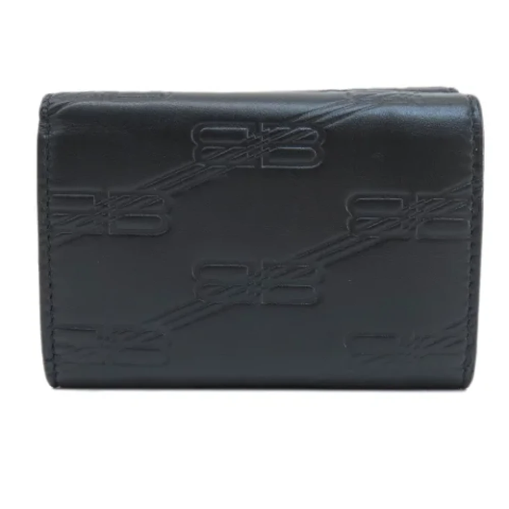 Balenciaga Vintage Pre-owned Leather wallets Black Dames