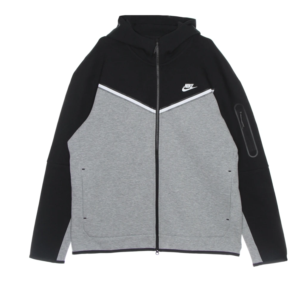 Nike Men's Black Tech Fleece Hoodie Zip Sportswear - Long Sleeve Training Tops - Xl - Sport