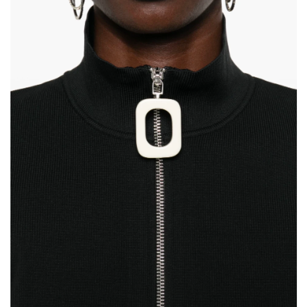 JW Anderson Zwart Zip-Up Vest Black Dames