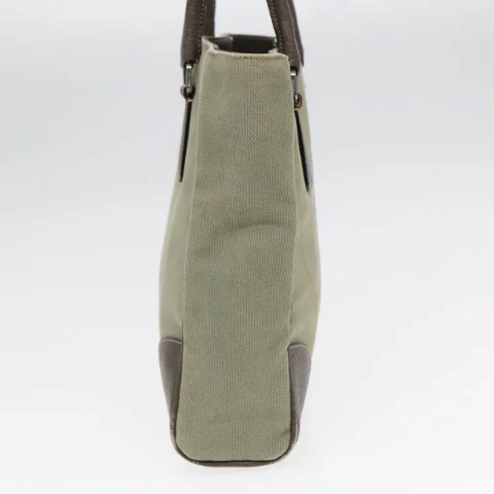 Prada Vintage Pre-owned Canvas handbags Brown Dames