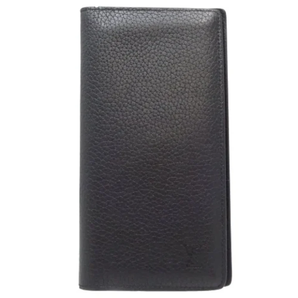 Louis Vuitton Vintage Pre-owned Leather wallets Black Heren