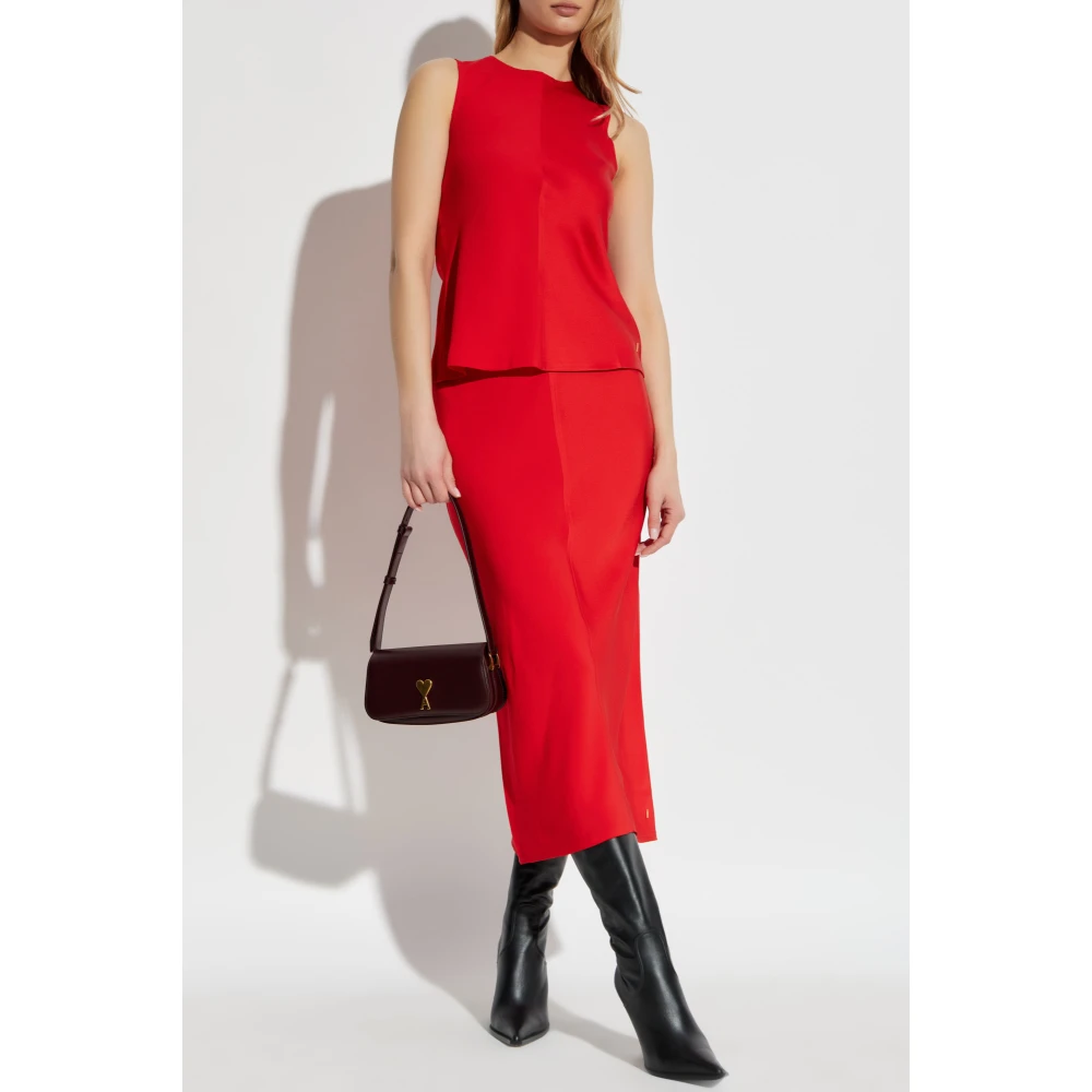 Ami Paris Top zonder mouwen Red Dames