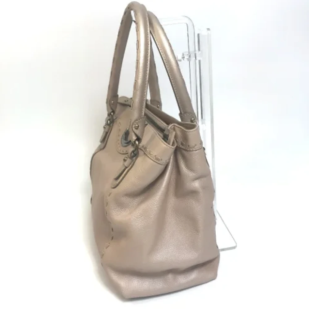 Salvatore Ferragamo Pre-owned Leather handbags Pink Dames