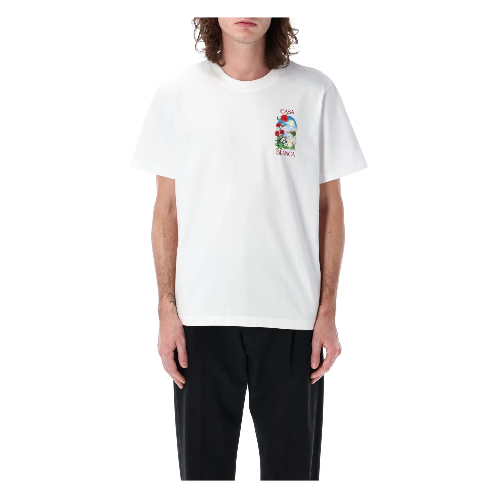 Casablanca Gedrukt T-shirt voor LA Days White Heren