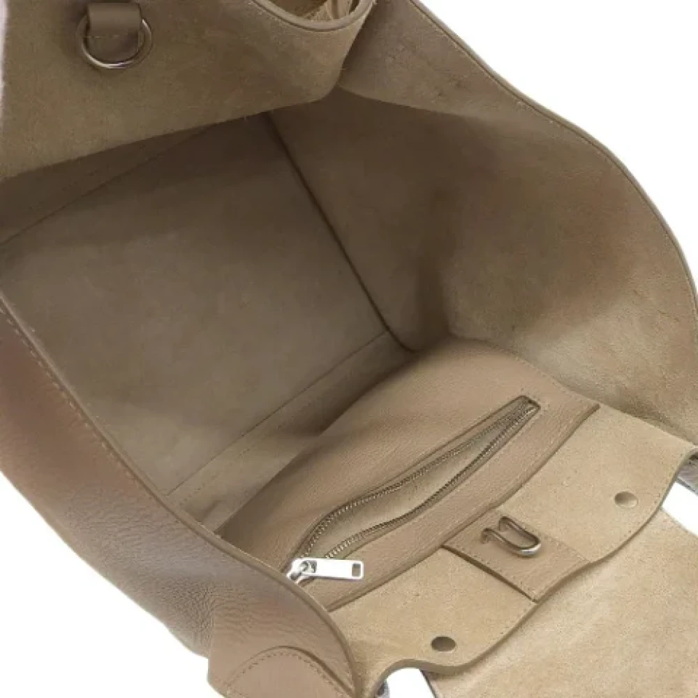 Celine Vintage Pre-owned Leather celine-bags Beige Dames