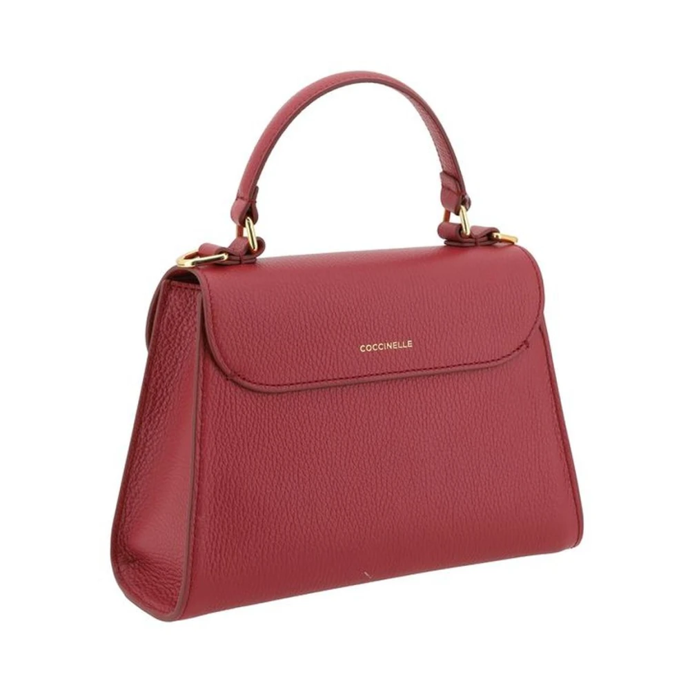 Coccinelle Elegante Leren Handtas met Magneetklep Red Dames