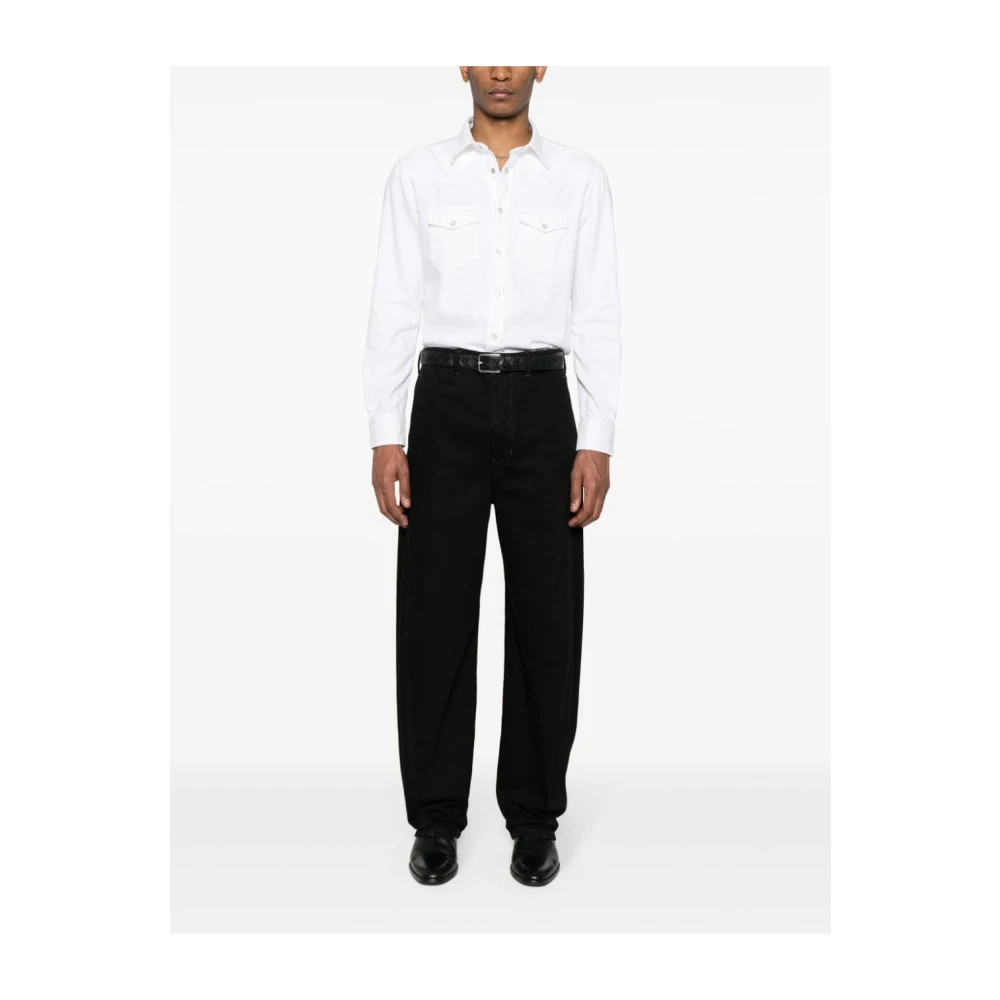 Balmain Katoenen Jersey T-shirt met Logo Black Heren