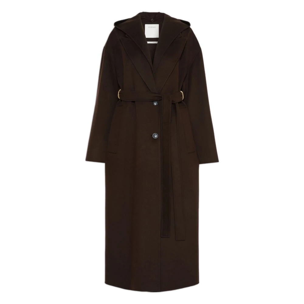 Sportmax Olmo Coat - Female - Belted Coats - Brown - Xs - Coats