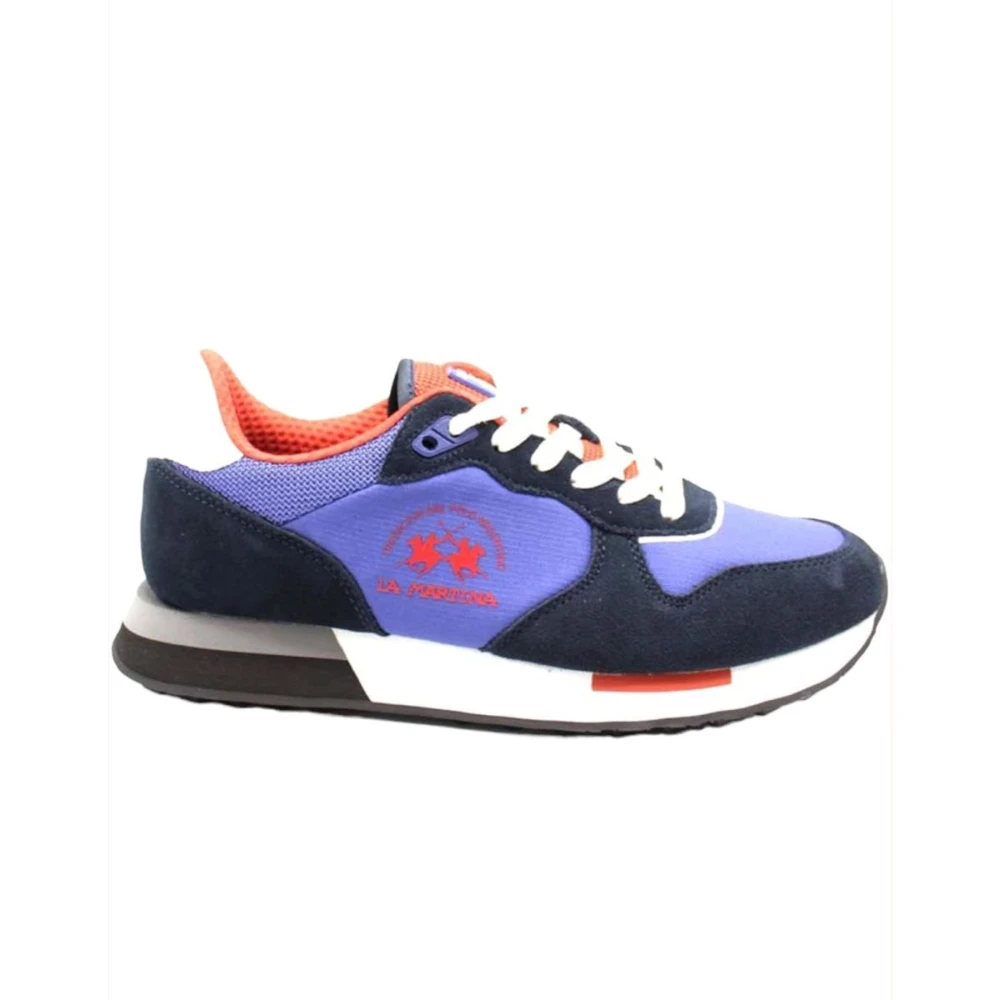 La Martina Blauwe Lage Sneakers Heren Schoenen Veelkleurig Multicolor