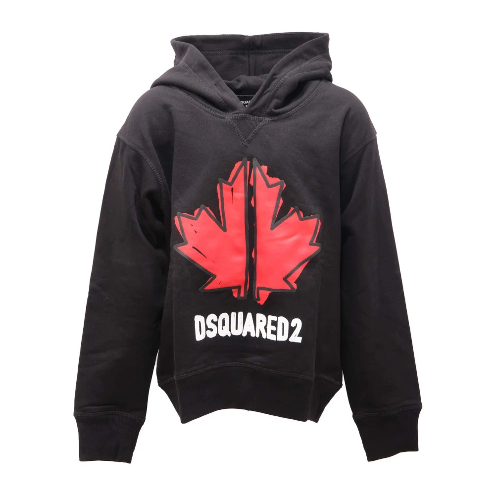 Dsquared2 Boys Black Kids Sweatshirts, 8 Y, Cool Fit Sweatshirt