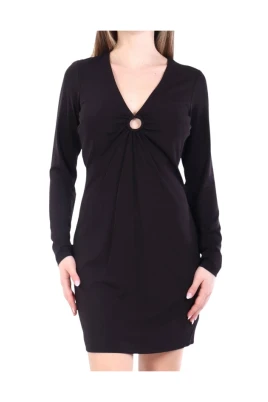 Stretch Matte Jersey Keyhole Klänning