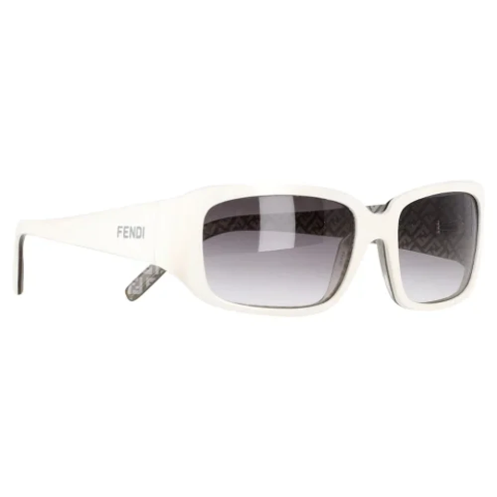Fendi Vintage Pre-owned Acetate sunglasses White Dames