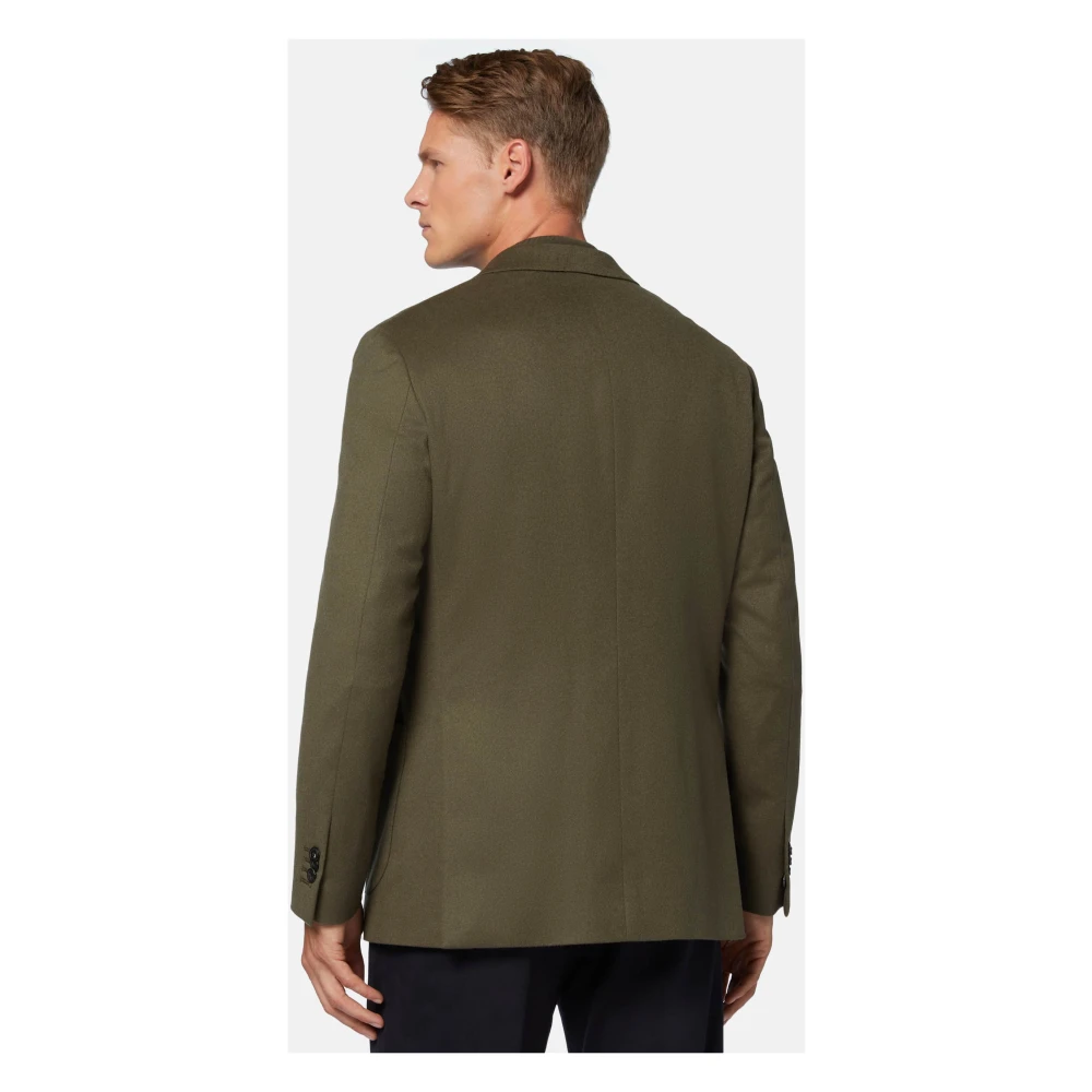Boggi Milano Cashmere Jas Green Heren