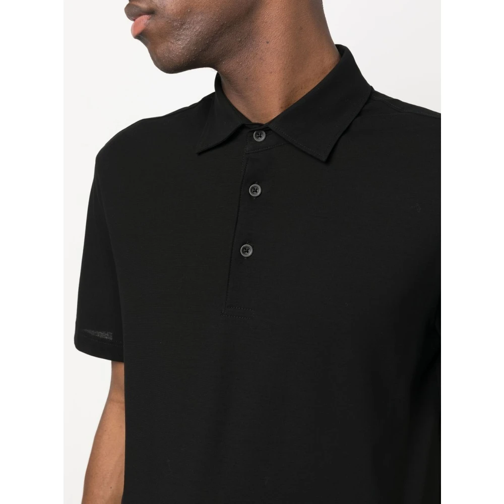 Herno Polo Shirt Black Heren