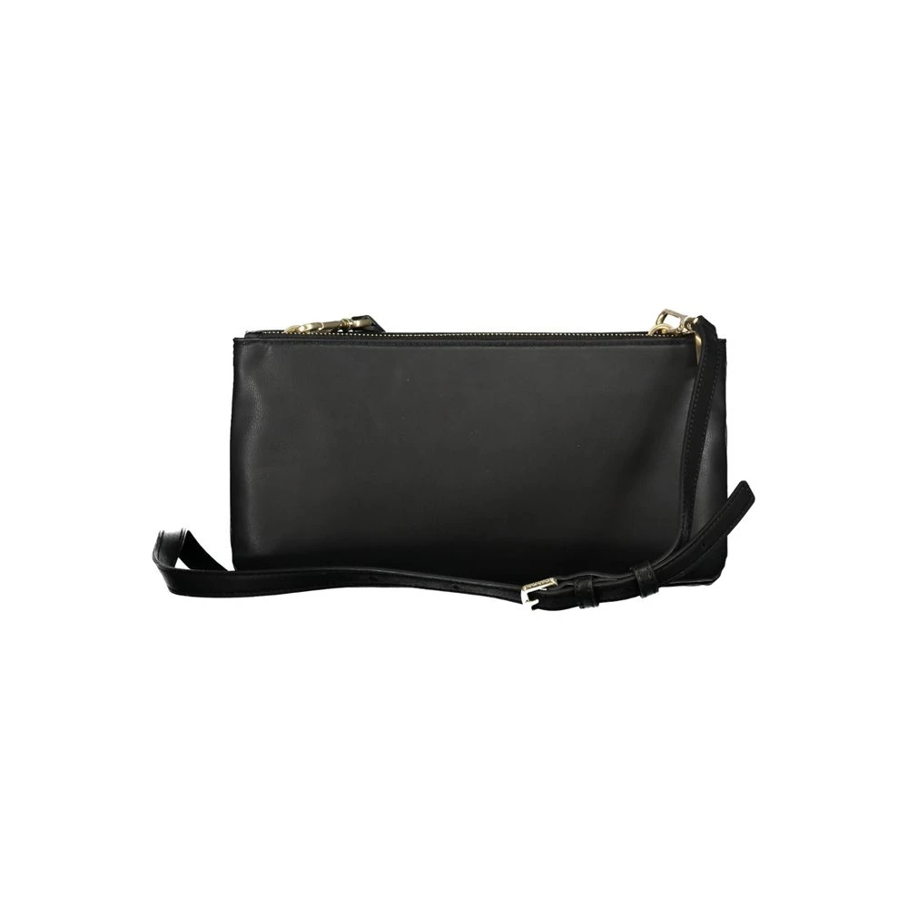 Calvin Klein Zwarte Polyester Schoudertas met Logo Black Dames