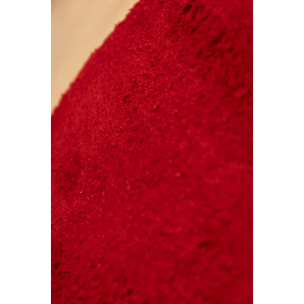 alexander mcqueen Leren jurk Red Dames
