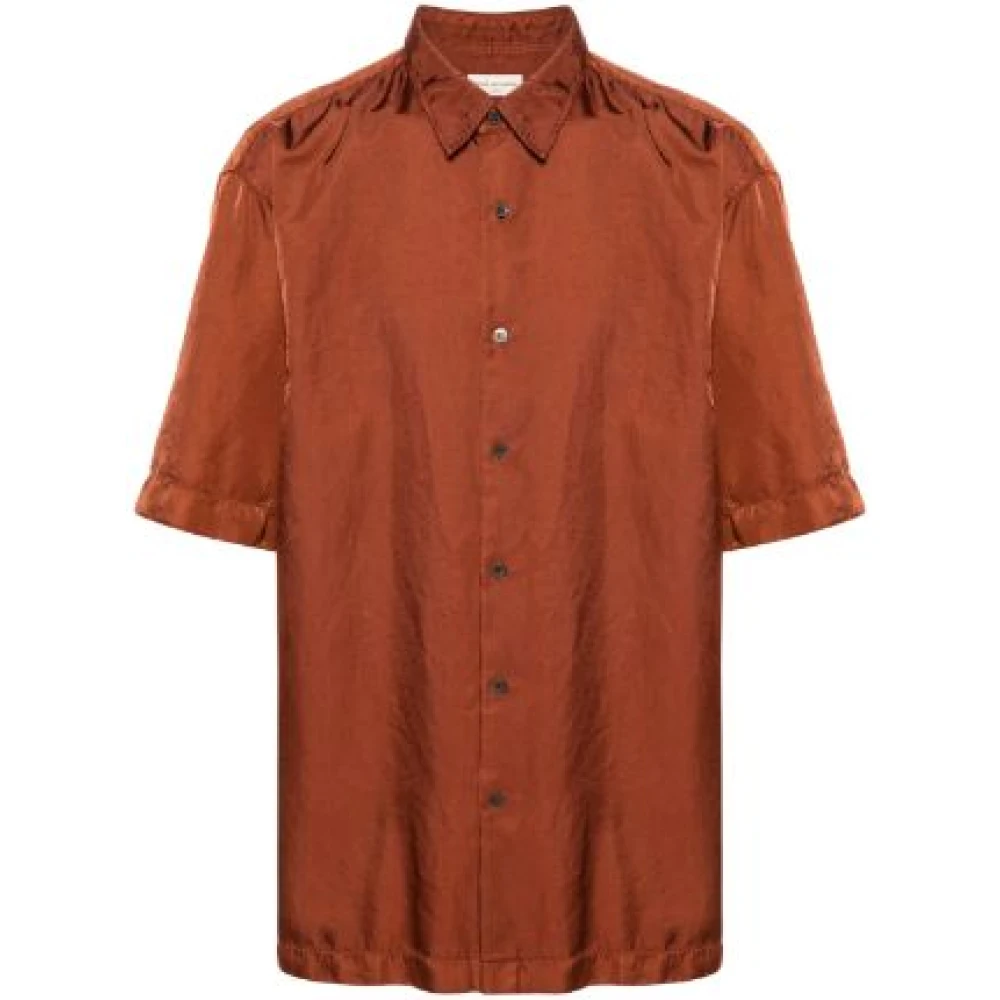 Dries Van Noten Stijlvolle Cassidye Shirt voor Vrouwen Orange Heren