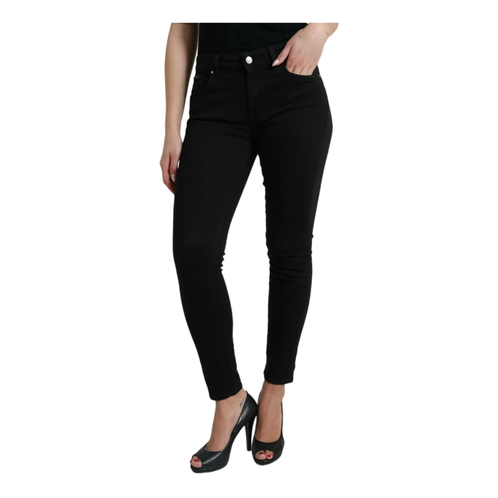 Dolce & Gabbana Women's Black Skinny Cotton Denim Jeans