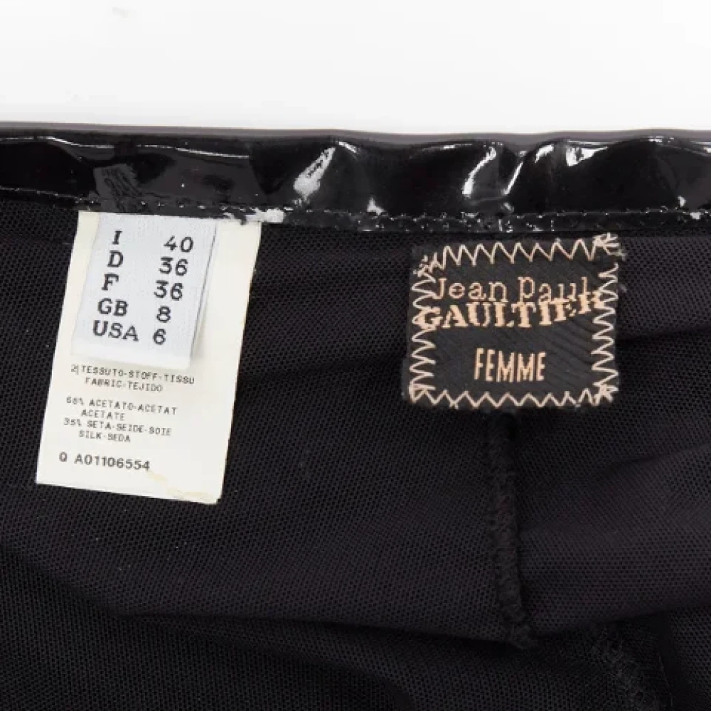 Jean Paul Gaultier Pre-owned Fabric bottoms Black Dames