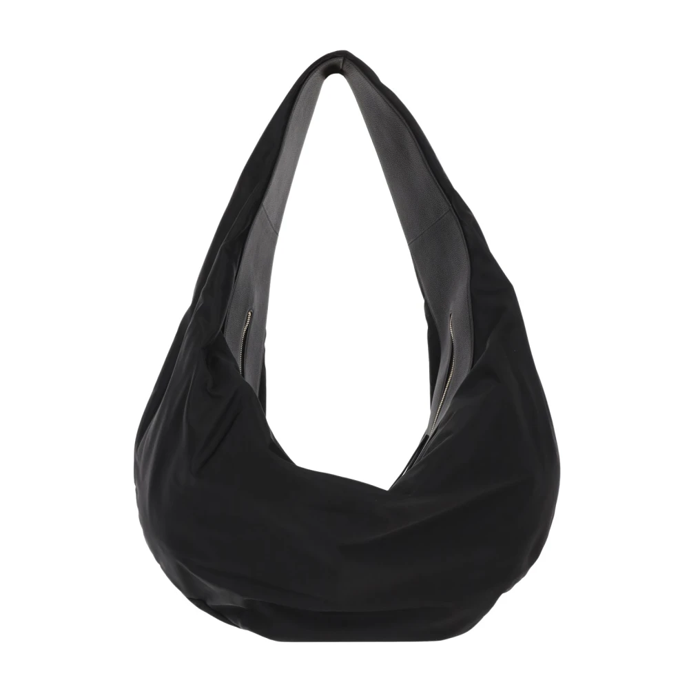 Khaite Women's Black Shoulder Bags, One Size, Leather Shoulder Bag Top Zipper