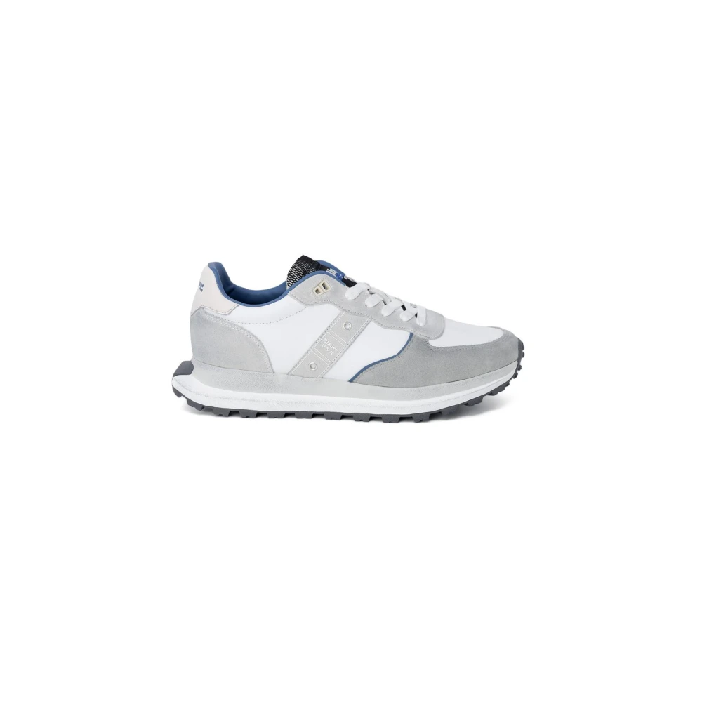 Blauer Men's Gray Sneakers, 10 Uk, Grey Suede Lace-Up Trainers