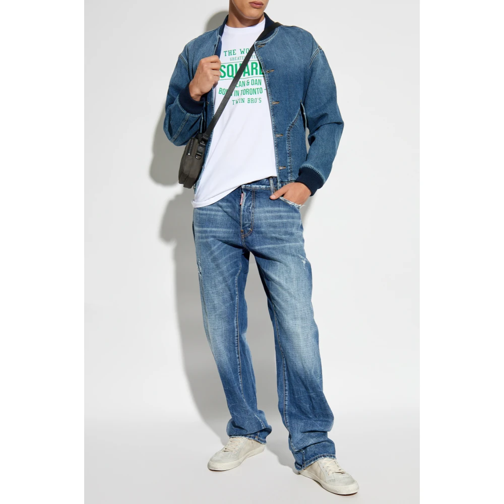 Dsquared2 Bedrukt T-shirt White Heren