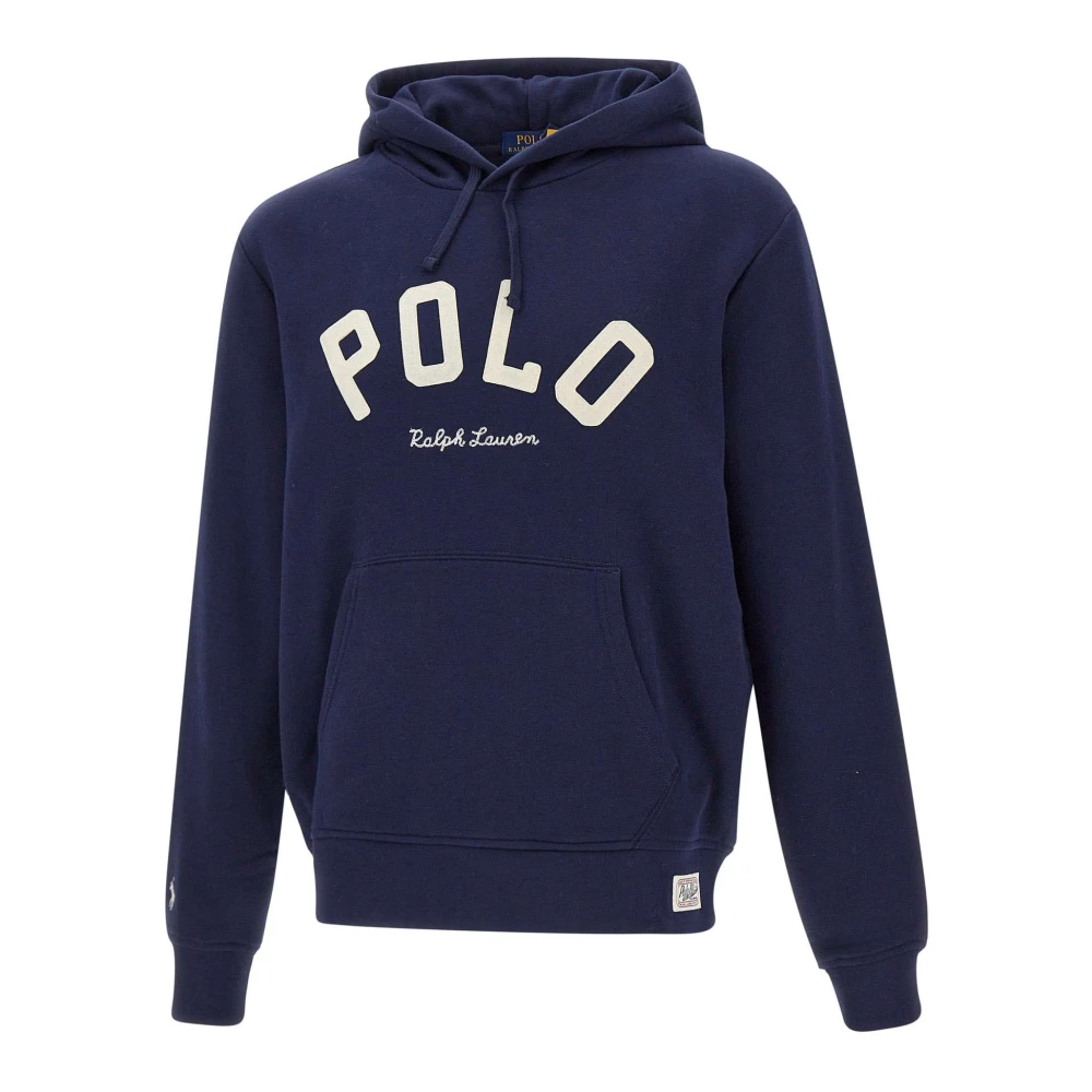 Polo Ralph Lauren Klassieke Katoenen Sweatshirt Blauwe Hoodie Blue Heren